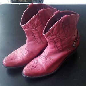 Leather Franco Sarto Short Boots